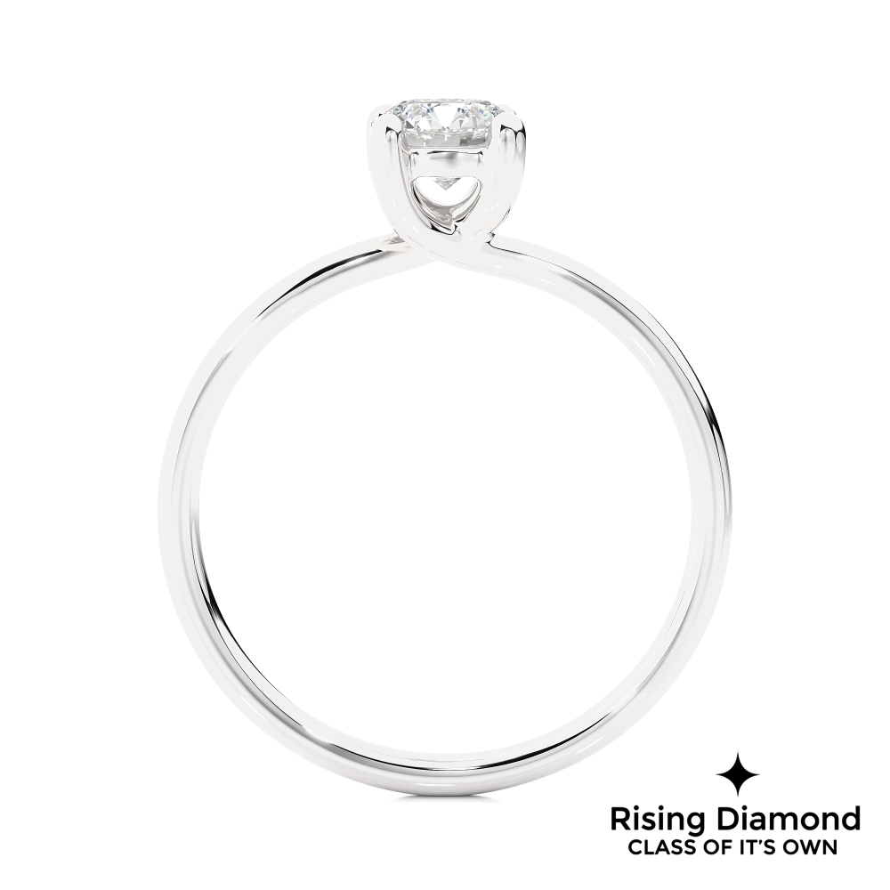 1.03 Ct Round Cut E-VS1 Lab Grown Diamond Solitaire Engagement Ring