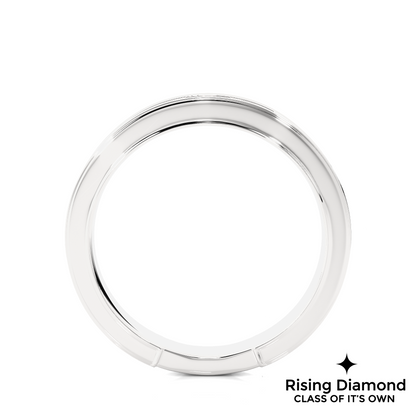 0.49 CTW Round Cut Lab Grown Diamond Band in Chanel Setting