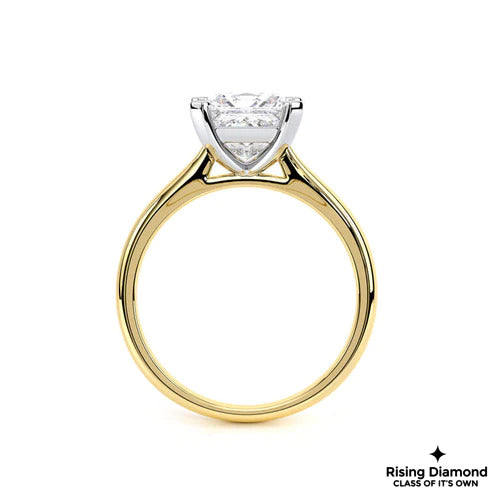1.07 CT E/VS2 Princess Cut Lab Grown Diamond Solitaire Engagement Ring
