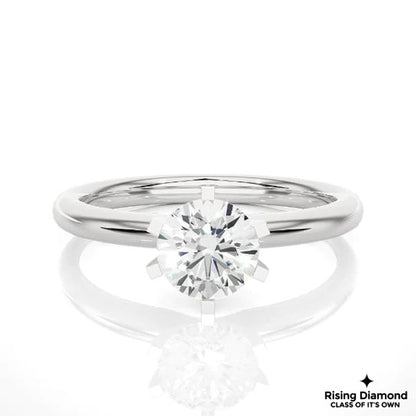 1.02 CT Round E/VS2 Lab Grown Diamond Solitaire Engagement Ring