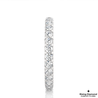 1.04 CTW Round Cut Lab Grown Diamond Full Eternity Band in Pave Setting