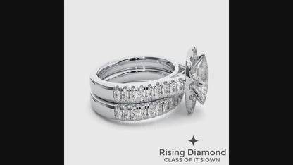1.31 Ct Round Cut F-VS2 Lab Grown Diamond Engagement Ring