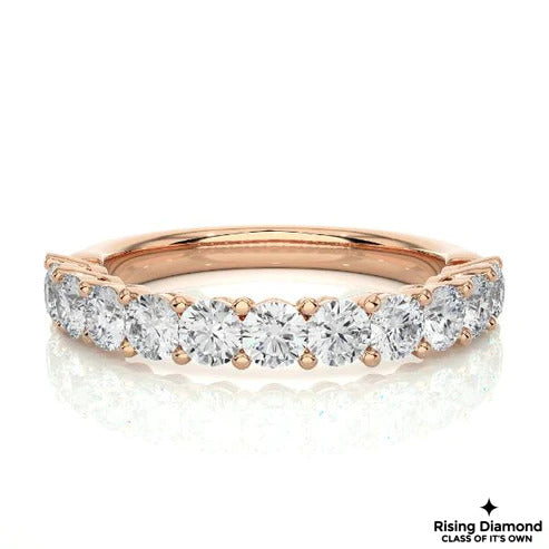 2.08 CTW Round Cut Colorless Moissanite Wedding Band