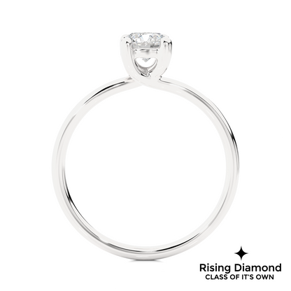 1.03 Ct Round Cut F-VS1 Lab Grown Diamond Solitaire Engagement Ring