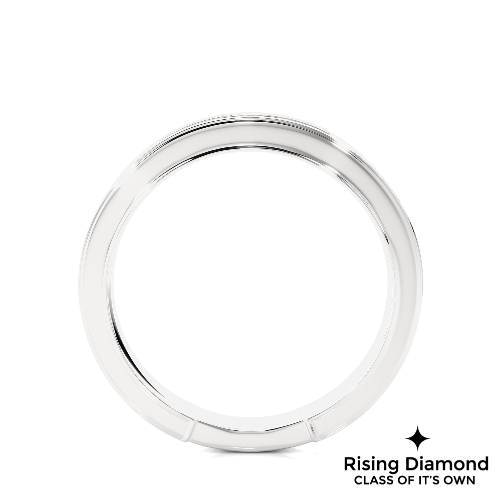 0.49 CTW Round Cut Lab Created Diamond Band in Chanel Setting