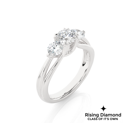 1.16 Ct Round Cut E-VS1 Lab Created Diamond Engagement Ring