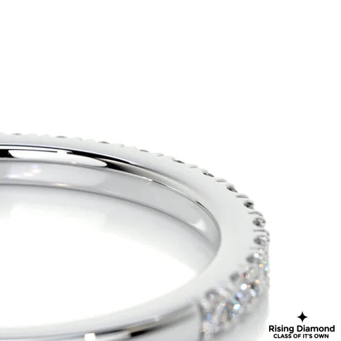 0.30 CTW Round Cut Colorless Moissanite Eternity Band