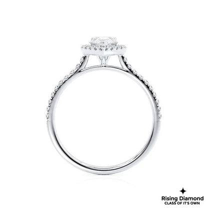 1.05 Ct Pear Cut G-VS2 Lab Grown Diamond Engagement Ring