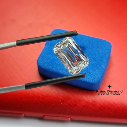 4.0 CT Emerald Cut F/VS Lab Created Conflict Free Diamond For Jewelry Craft