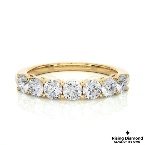 1.02 CTW Round Cut Colorless Moissanite Wedding Band