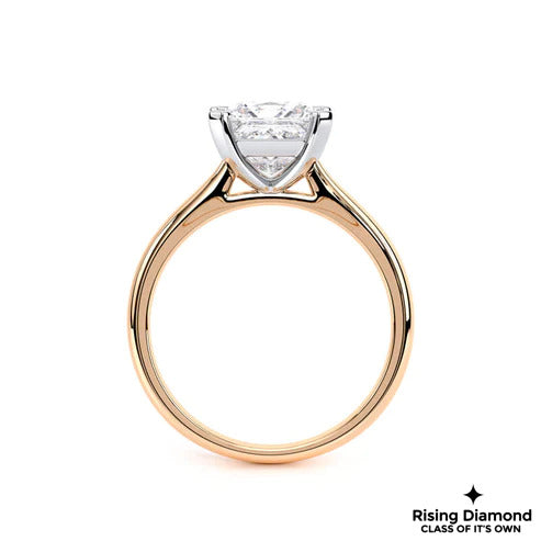 1.02 CT Princess E/VS2 Cut Lab Created Diamond Solitaire Ring