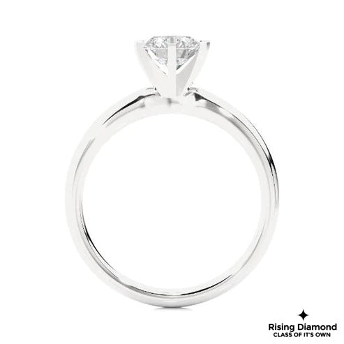 1.02 CT Round F/VS2 Lab Created Diamond Solitaire Engagement Ring