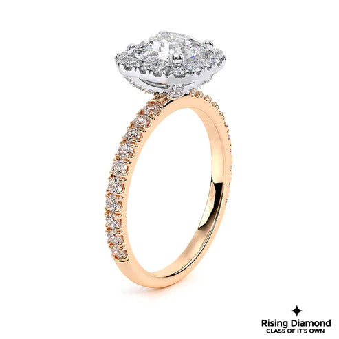 1.20 Ct Asscher Cut G-VS2 Lab Grown Diamond Engagement Ring