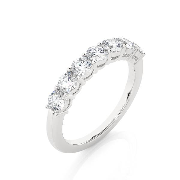 1.02 CTW Round Cut Colorless Moissanite Wedding Band